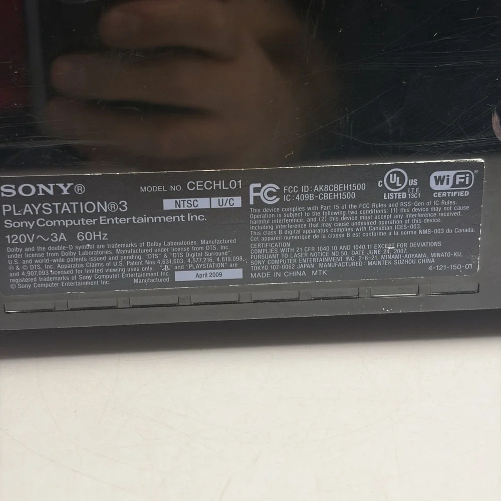 Sony PlayStation 3 CECHL01 Black Fat 80 GB Console Controller Little Big Planet